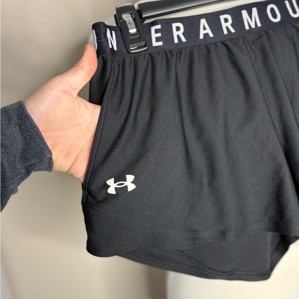 Under Armour Women's Athletic Black Shorts - Picture 2 of 6